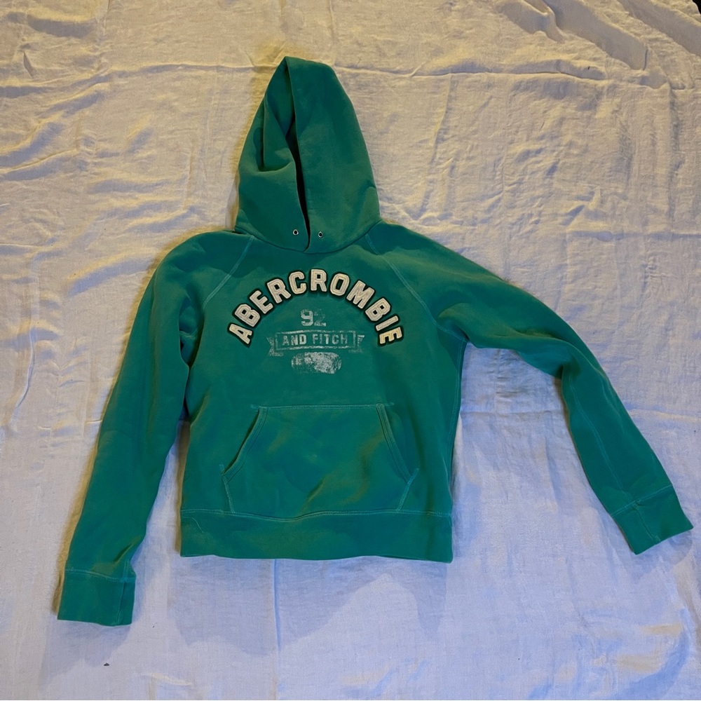 Green Abercrombie and Fitch Medium Girls Hoodie with pocket